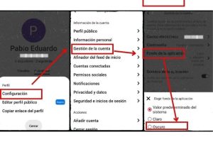 como poner pinterest en modo oscuro